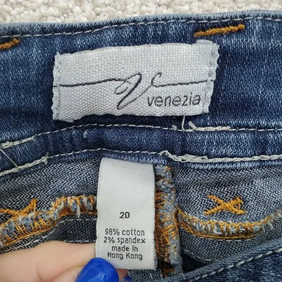 Venezia Womens Bootcut Denim Jeans Sz 20 Mid Rise Medium Wash Stretch Blue Pants - Picture 5 of 12